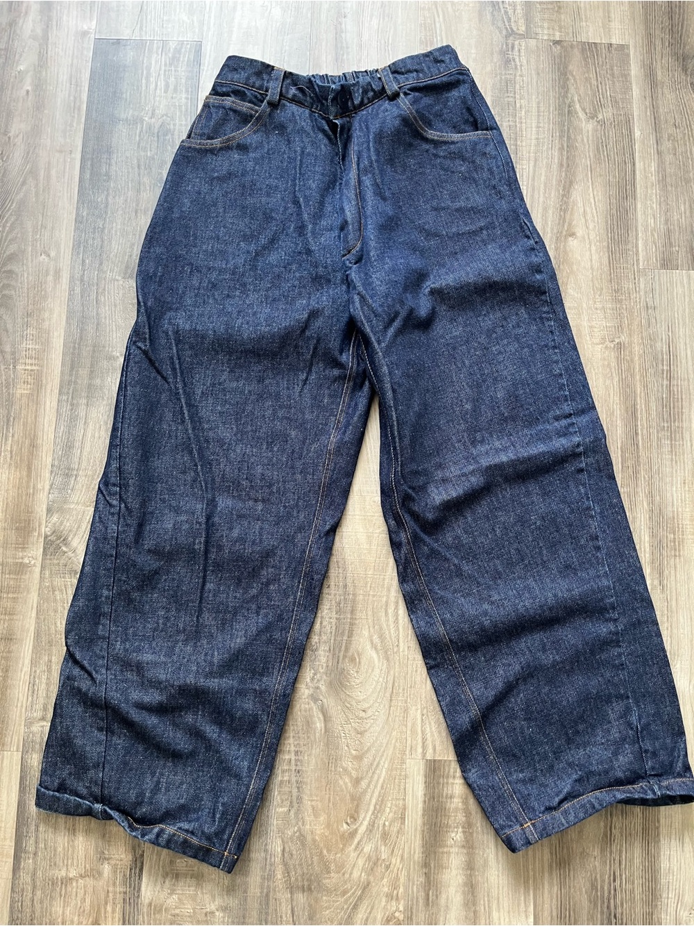 Cordera Classic Wide-Leg baggy Women's Jeans in Dark Indigo